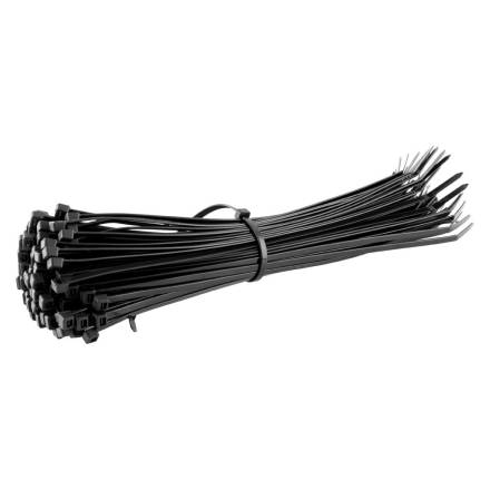 370mm Black Cable Ties (Pack of 100)