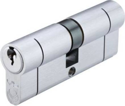 Zoo Hardware V5EP 80mm Euro Double Cylinder Satin Chrome Keyed to Differ