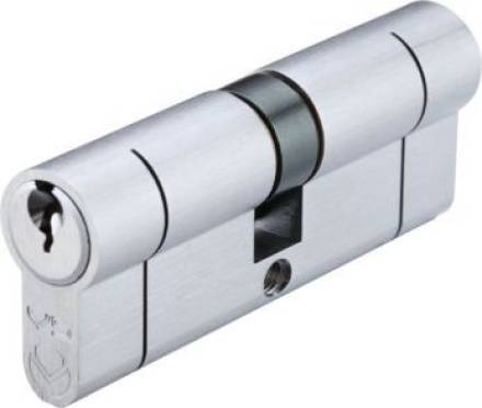 Zoo Hardware V5EP 80mm Euro Double Cylinder Satin Chrome Keyed to Differ