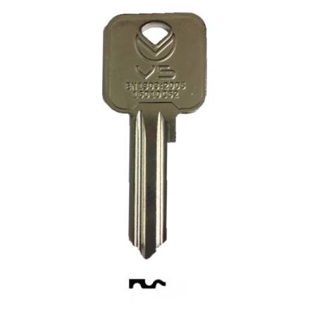 Zoo Hardware Vier V5KB 5-Pin Square Cylinder Key Blank