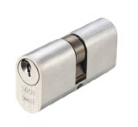 Zoo Hardware Vier 5-Pin Oval Profile Double Cylinder 70mm Satin Chrome