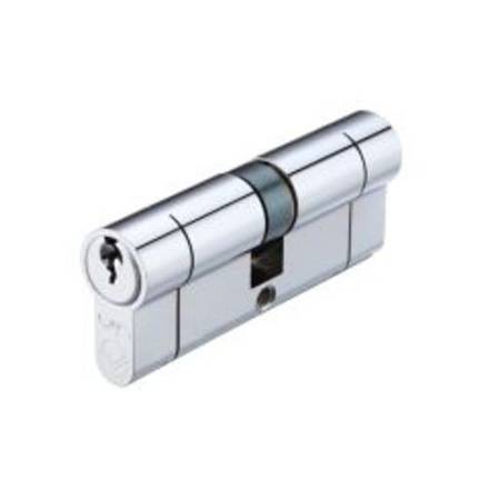 Zoo Hardware Vier V5 80mm Oval Profile 5 Pin Cylinder and Turn Satin Chrome