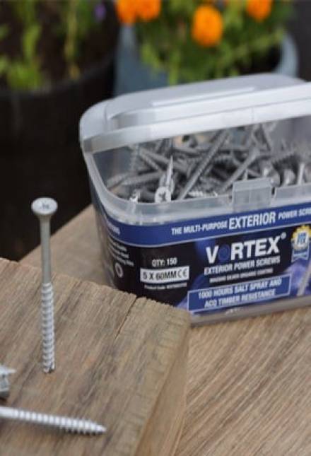 UNIFIX Vortex 4 x 70mm Countersunk Exterior Wood Screw (Pack of 170)