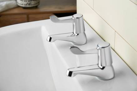 Deva by Methven Vitality VL101 Lever Action Basin Taps Chrome 3 Inch Lever