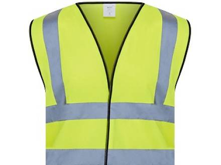 Beeswift Hi-Vis Waistcoat EN ISO 20471 Class 2 Saturn Yellow - Size M