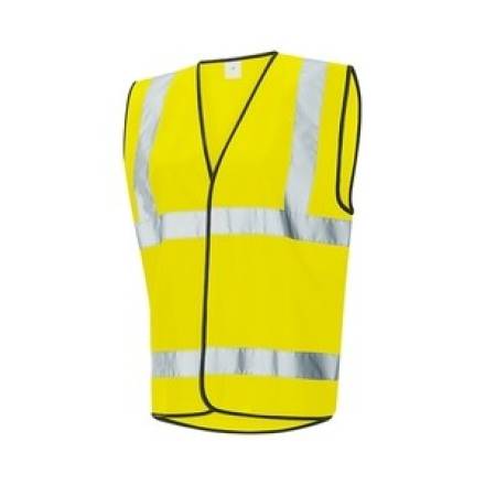Beeswift Hi-Vis Waistcoat Saturn Yellow XXXL - EN ISO 20471 Class 2