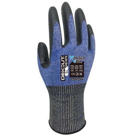 WonderGrip WG-1875 Dexcut Cut-Resistant Nitrile Gloves - Large