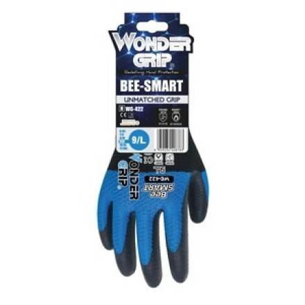 WonderGrip WG-422 Bee-Smart Latex Work Gloves Large