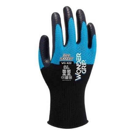 WonderGrip WG-422 Bee-Smart Latex Work Gloves Large