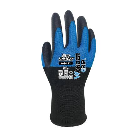WonderGrip WG-422 Bee-Smart Latex Work Gloves Large