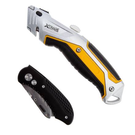 X-Trade 2-Piece Utility Knife Set - Retractable and Folding Knives