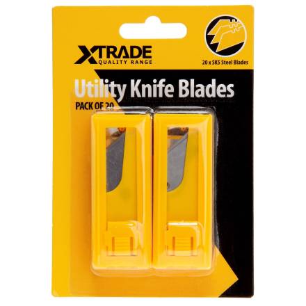 X-Trade SK5 Steel Utility Knife Blades 20 Pack
