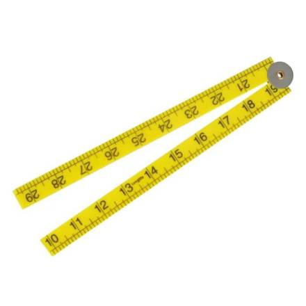 X-Trade 1M Folding Metric and Imperial Rule - High-Vis Yellow ABS