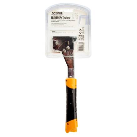 X-Trade Pro Heavy Duty Hammer Tacker for Flat Wire Staples 6-14mm