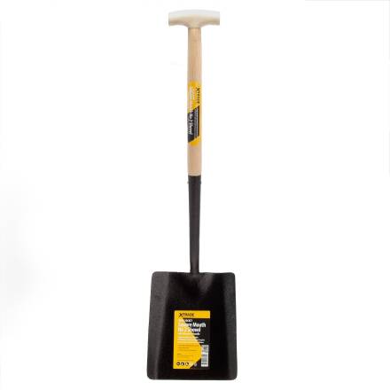 X-Trade Solid Socket Square Mouth No.2 Shovel with Wooden T-Handle