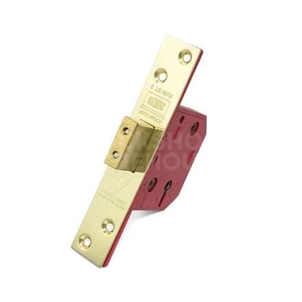 Union 2134E 5-Lever BS Mortice Deadlock Polished Brass 79.5mm (3in)