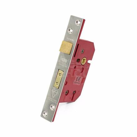 Union 2234E 5 Lever BS Mortice Sashlock Satin Chrome 79.5mm 3in