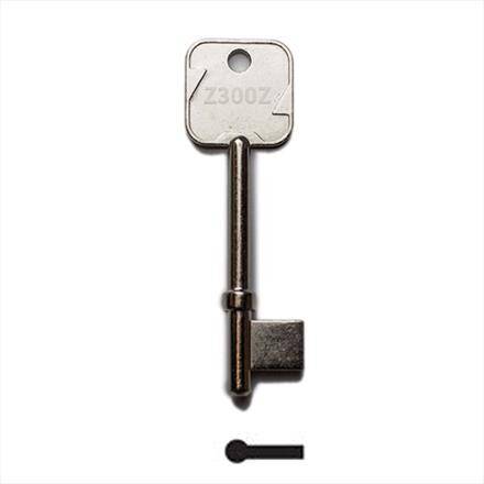 Zoo Hardware Z300 3 Lever Mortice Key Blank - Cut Key