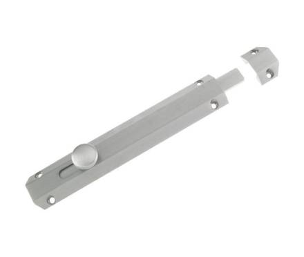 Zoo Hardware ZAB100CSC Surface Bolt 202mm Satin Chrome