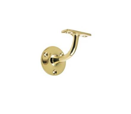 Zoo Hardware ZAB70 Heavyweight Handrail Bracket 64mm Polished Brass