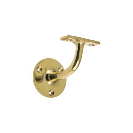 Zoo Hardware ZAB70 Heavyweight Handrail Bracket 64mm Polished Brass