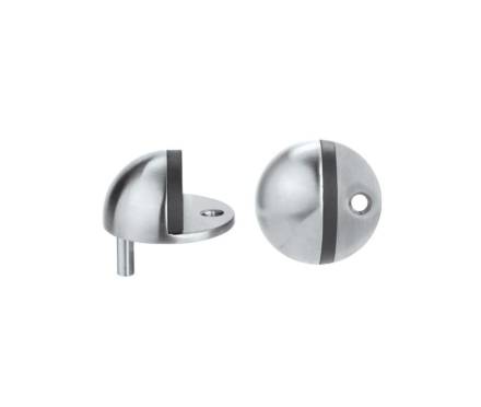 Zoo Hardware ZAS06BSS Satin Stainless Steel Floor Mounted Oval Door Stop 45mm