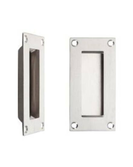Zoo Hardware ZAS10SS Satin Stainless Steel Flush Pull 100 x 50mm