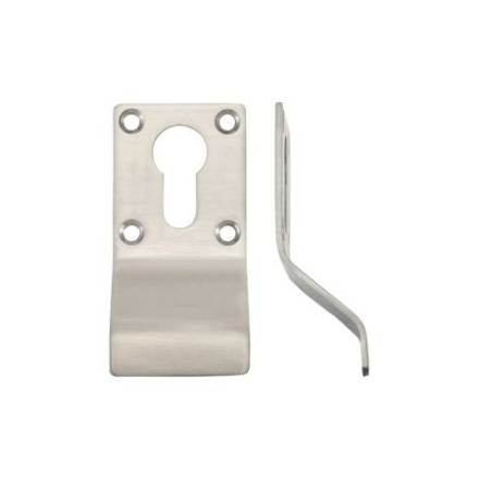 Zoo Hardware ZAS16SS Euro Profile Cylinder Latch Pull 43 x 88mm Satin Stainless Steel