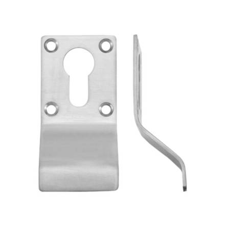Zoo Hardware ZAS16SS Euro Profile Cylinder Latch Pull 43 x 88mm Satin Stainless Steel