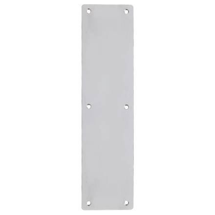 Zoo Hardware Satin Stainless Steel Radius Finger Plate 300 x 75mm