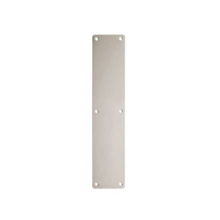 Zoo Hardware Finger Plate Blank Radius 350 x 75mm Satin Stainless Steel