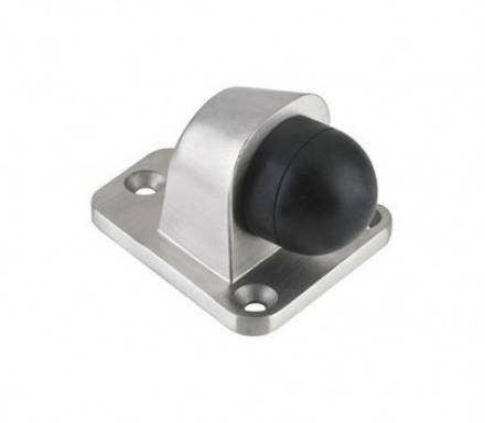 Zoo Hardware ZAS84SS Heavy Duty Floor Mounted Door Stop Satin Stainless Steel 60x51mm