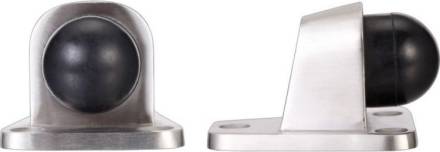 Zoo Hardware ZAS84SS Heavy Duty Floor Mounted Door Stop Satin Stainless Steel 60x51mm
