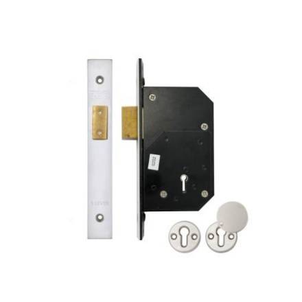 Zoo Hardware 5 Lever Deadlock 73mm Satin Stainless Chubb 3G110 Retro-Fit c/w Escutcheon