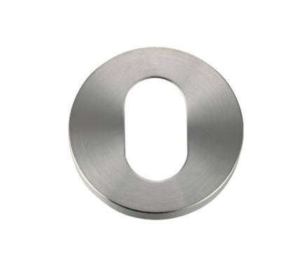 Zoo Hardware ZCS003SS Architectural Oval Profile Escutcheon Satin Stainless Steel 52mm