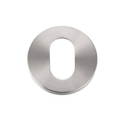 Zoo Hardware ZCS003SS Architectural Oval Profile Escutcheon Satin Stainless Steel 52mm