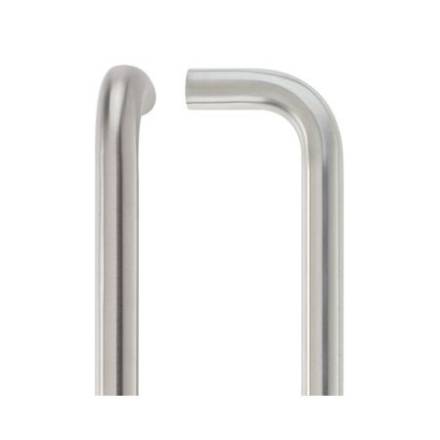 Zoo Hardware ZCS2 Contract D Pull Handle 225mm Centres 19mm Diameter Satin Stainless Steel