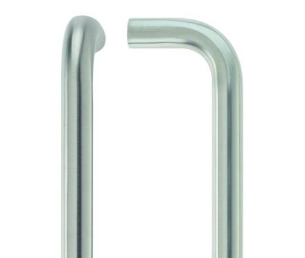 Zoo Hardware ZCS2 D Pull Handle 19mm Tubular 425mm Centres Satin Stainless Steel