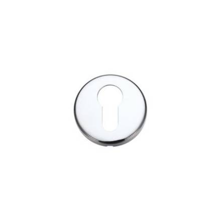 Zoo Hardware Stanza Contract Euro Profile Escutcheon 52mm Polished Chrome ZCZ001CP