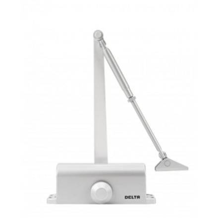 Zoo Hardware Delta ZDC003 Fixed Power Size 3 Overhead Door Closer - Silver