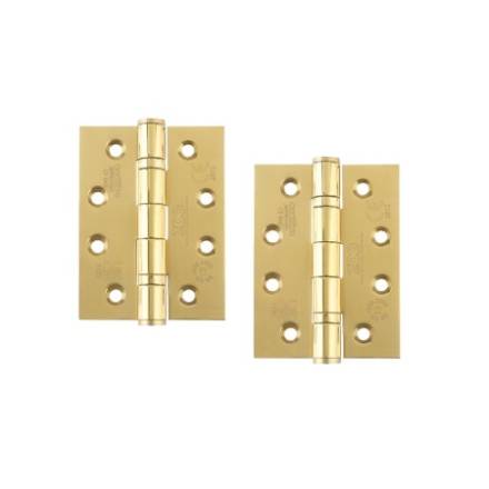 Zoo Hardware Grade 13 Ball Bearing Hinge PVD Stainless Brass 102 x 76 x 3mm - Pair