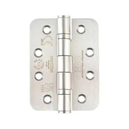 Zoo Hardware Grade 13 Ball Bearing Hinge Radius 102 x 76 x 3mm Satin Stainless Steel - Pair