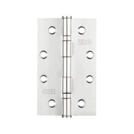 Zoo Hardware Slim Knuckle Bearing Hinge Grade 201 Polished Stainless Steel 102 x 63mm (Pair)