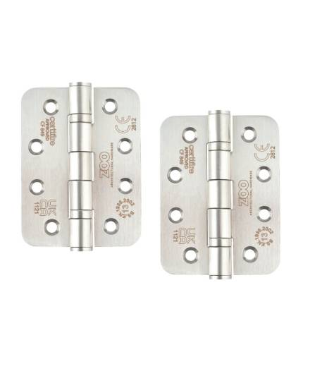 Zoo Hardware ZHSSC-243S Grade Bearing Hinge 102 x 76 x 3mm Satin Stainless Steel Pair