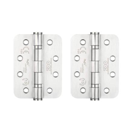 Zoo Hardware ZHSSC-243S Grade Bearing Hinge 102 x 76 x 3mm Satin Stainless Steel Pair