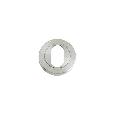 Zoo Hardware ZPS Oval Profile Escutcheon 50mm Grade 304 Satin Stainless Steel