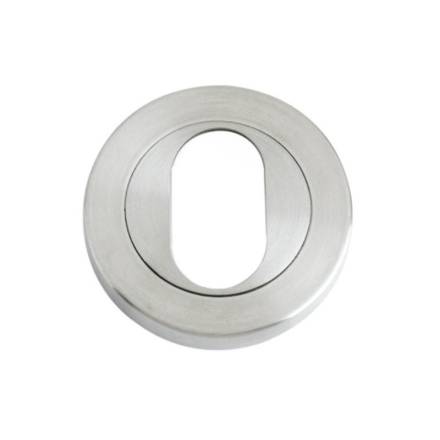 Zoo Hardware ZPS Oval Profile Escutcheon 50mm Grade 304 Satin Stainless Steel