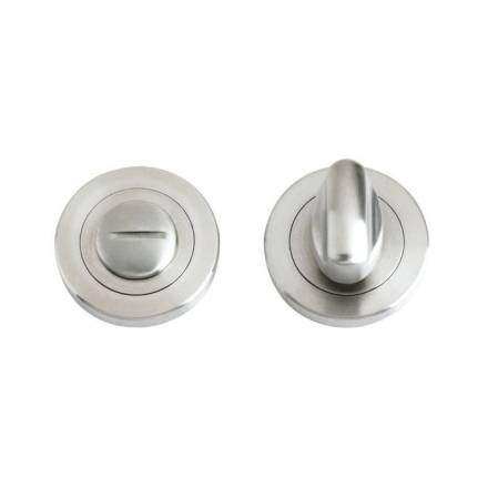 Zoo Hardware ZPS004SS Satin Stainless Steel Bathroom Turn and Release