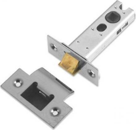 Zoo Hardware ZTLKA64 64mm Architectural Bolt-Through Tubular Latch - Satin Stainless Steel