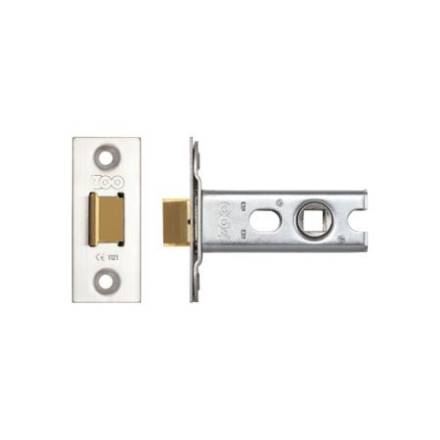 Zoo Hardware ZTLKA64 64mm Architectural Bolt-Through Tubular Latch - Satin Stainless Steel